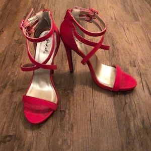 Strappy Red Heels